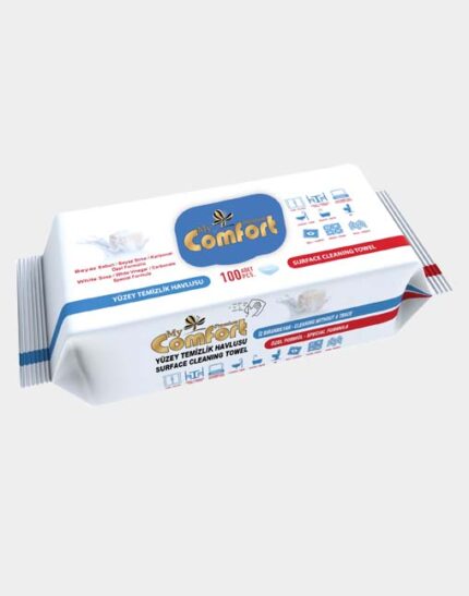 My Comfort Beyaz Sabun Kokulu Yüzey Temizleme Havlusu 100 Adet